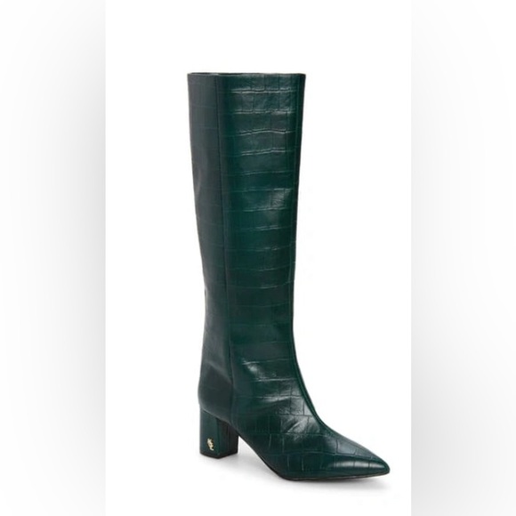 New Kurt Geiger women's croc knee high boots . Size 8 - Picture 2 of 7
